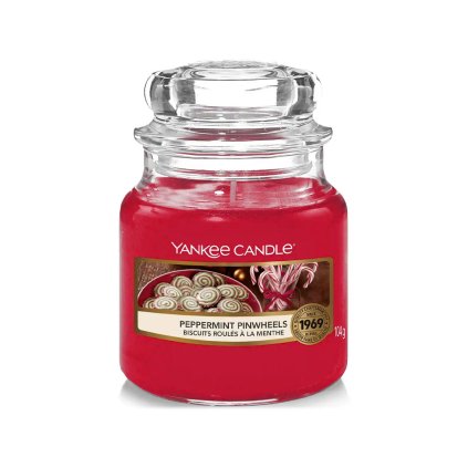 yankee candle svicka mala peppermint pinwheels