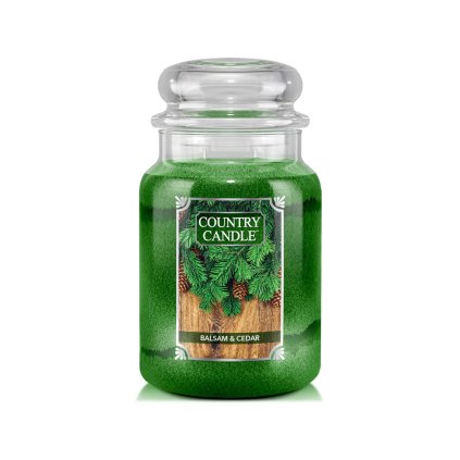 country candle balsam cedar svicka 1