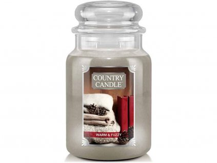 country candle warm fuzzy svicka 1