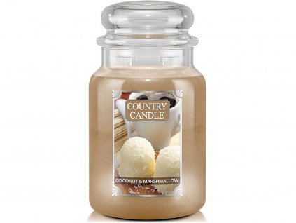 country candle coconut marshmallow svicka 1
