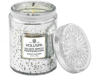 voluspa silver birch peppercorn small jar 1