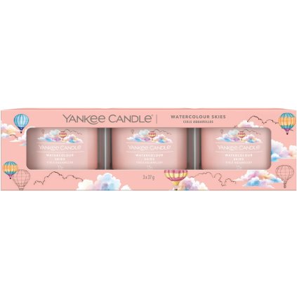 yankee candle watercolour skies votivni sklo sada