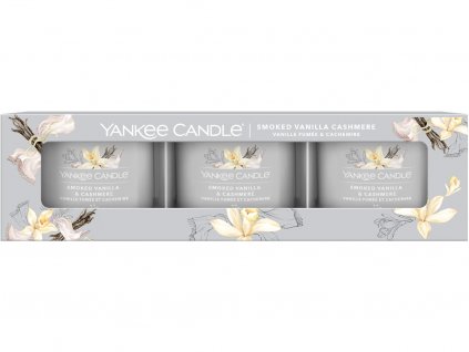 yankee candle smoked vanilla cashmere votivni sada