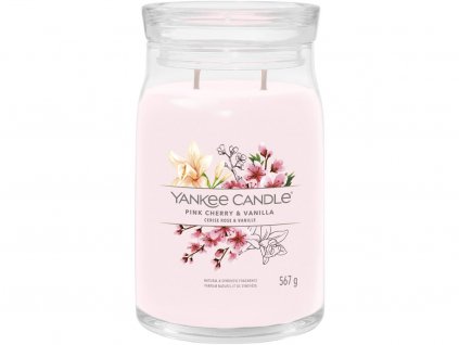 yankee candle pink cherry vanilla signature velka 1