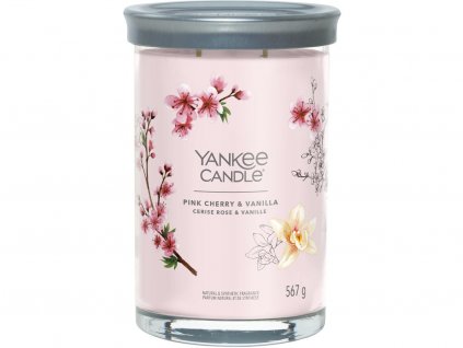 yankee candle pink cherry vanilla signature tumbler velka 1