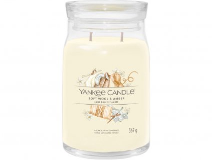 yankee candle soft wool amber signature velka 1