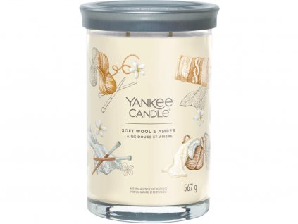 yankee candle soft wool amber signature tumbler velka 1