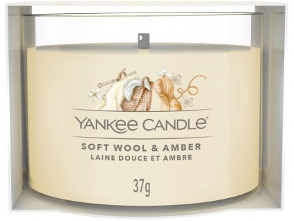yankee candle soft wool amber votivni
