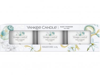 yankee candle baby powder votivni sada