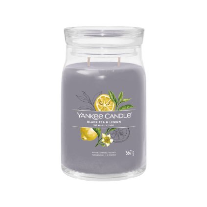 yankee candle black tea lemon signature velka 1