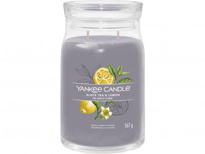 yankee candle black tea lemon signature velka 1