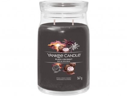 yankee candle black coconut signature velka