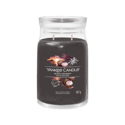 yankee candle black coconut signature velka