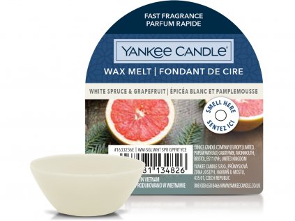 yankee candle white spruce grapefruit vosk