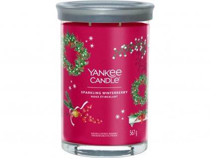 yankee candle sparkling winterberry signature tumbler velka 1