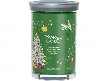 yankee candle shimmering christmas tree signature tumbler velka 1