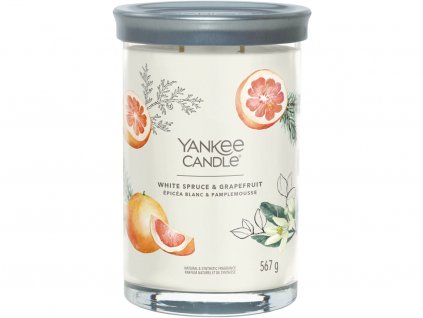 yankee candle white spruce grapefruit signature tumbler velka