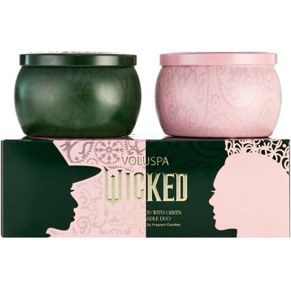 Mini Tin Candle Duo 90008 Pink Goes Goood With Green 1