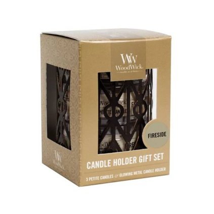 woodwick fireside set