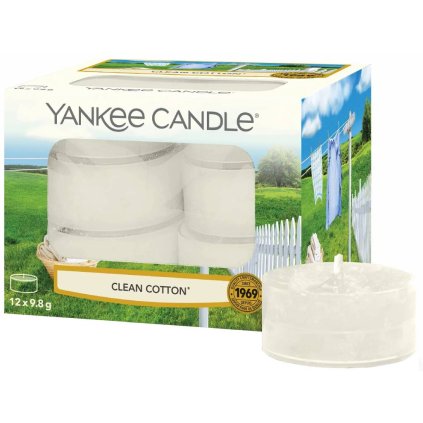 6335 yankee candle cajove svicky clean cotton 12 ks