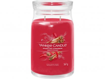 yankee candle sparkling cinnamon signature velka