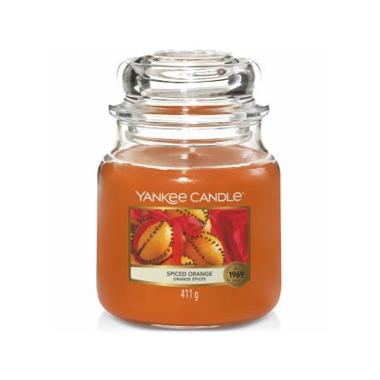 yankee candle svicka spiced orange stredni