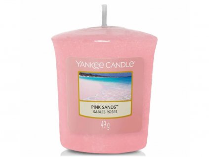 yankee candle pink sands votivni