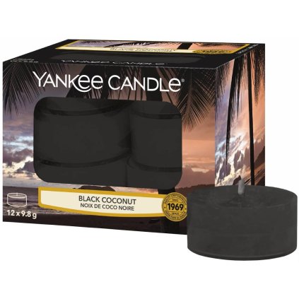 6752 yankee candle cajove svicky black coconut 12 ks