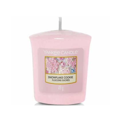 yankee candle snowflakes cookie votivni