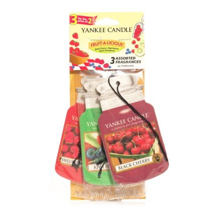 6992 yankee candle sada papirovych visacek fruit a licious 3 ks