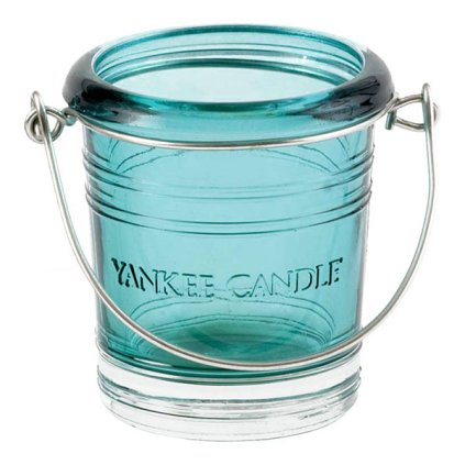 7112 yankee candle glass bucket svicen na votivni svicku tyrkysovy