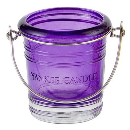 7115 yankee candle glass bucket svicen na votivni svicku fialovy