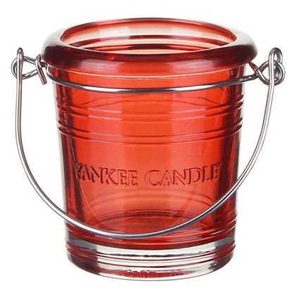 7124 yankee candle glass bucket svicen na votivni svicku cerveny