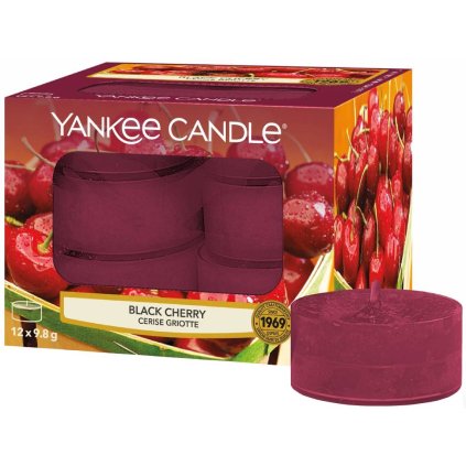 7793 yankee candle cajove svicky black cherry 12 ks