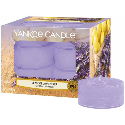7808 yankee candle cajove svicky lemon lavender 12 ks