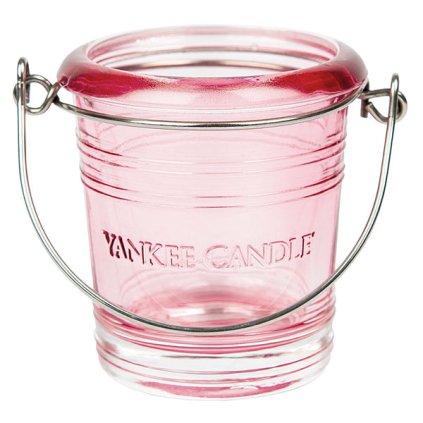 8264 yankee candle glass bucket svicen na votivni svicku ruzovy