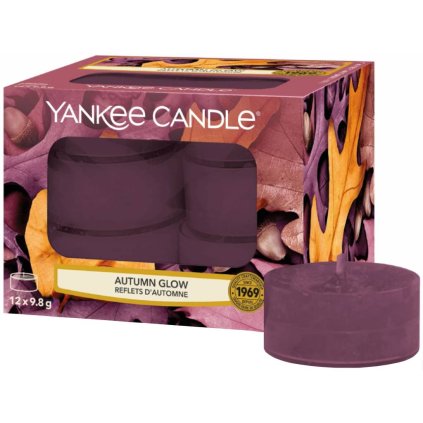 9548 yankee candle cajove svicky autumn glow 12 ks
