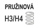 Oboustranná pružinová matrace - středně měkká/středně tvrdá (70–100 kg)