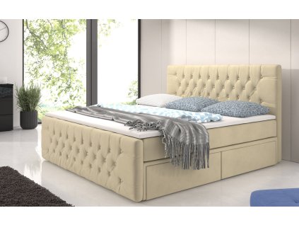 Boxspring postel SOGNARE s úložným prostorem