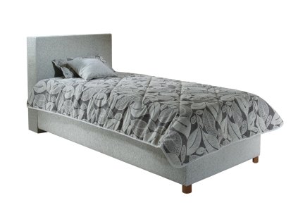 Čalouněná postel SONO s hlavovým čelem a úložným prostorem
