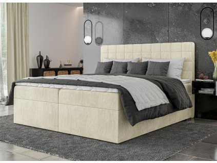 Postel Carlo s úložným prostorem, matrace, rošt a topper v ceně