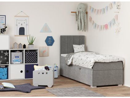 Dětská postel Rally s úložným prostorem, jednolůžko, matrace