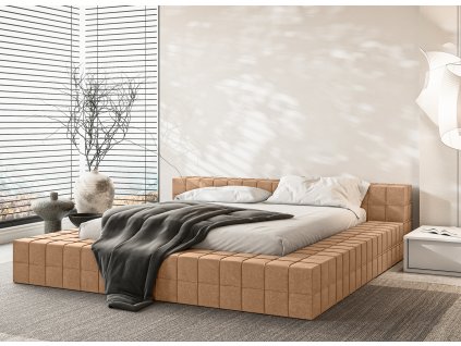 Designová postel Evora, lamelový rošt v ceně,