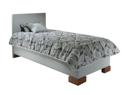 Čalouněná postel QUATRO s hlavovým čelem a úložným prostorem