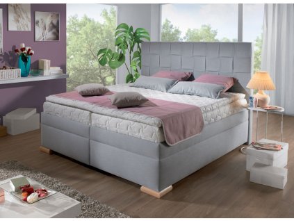 Boxspring postel GIARDINO s úložným prostorem