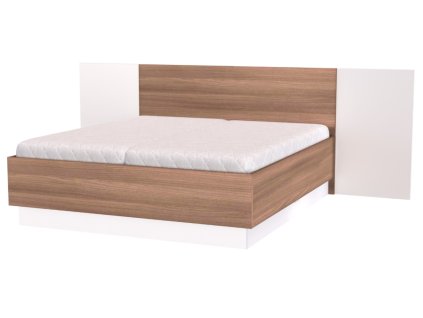 Dvoulůžková postel SMART XL s úložným prostorem, 180×200 cm - akácie skořice