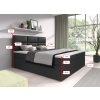 Boxspring postel CAMELIA s úložným prostorem a USB - rozměry