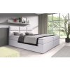 Boxspring postel CAMELIA s úložným prostorem a USB - bílá