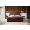 Boxspring postel DIVA s úložným prostorem, LED a USB