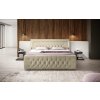 Boxspring postel DIVA s úložným prostorem, LED a USB